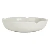 Assiette creuse chou en grès blanc d20cm