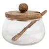 Bocal en verre et manguier naturel - Duo