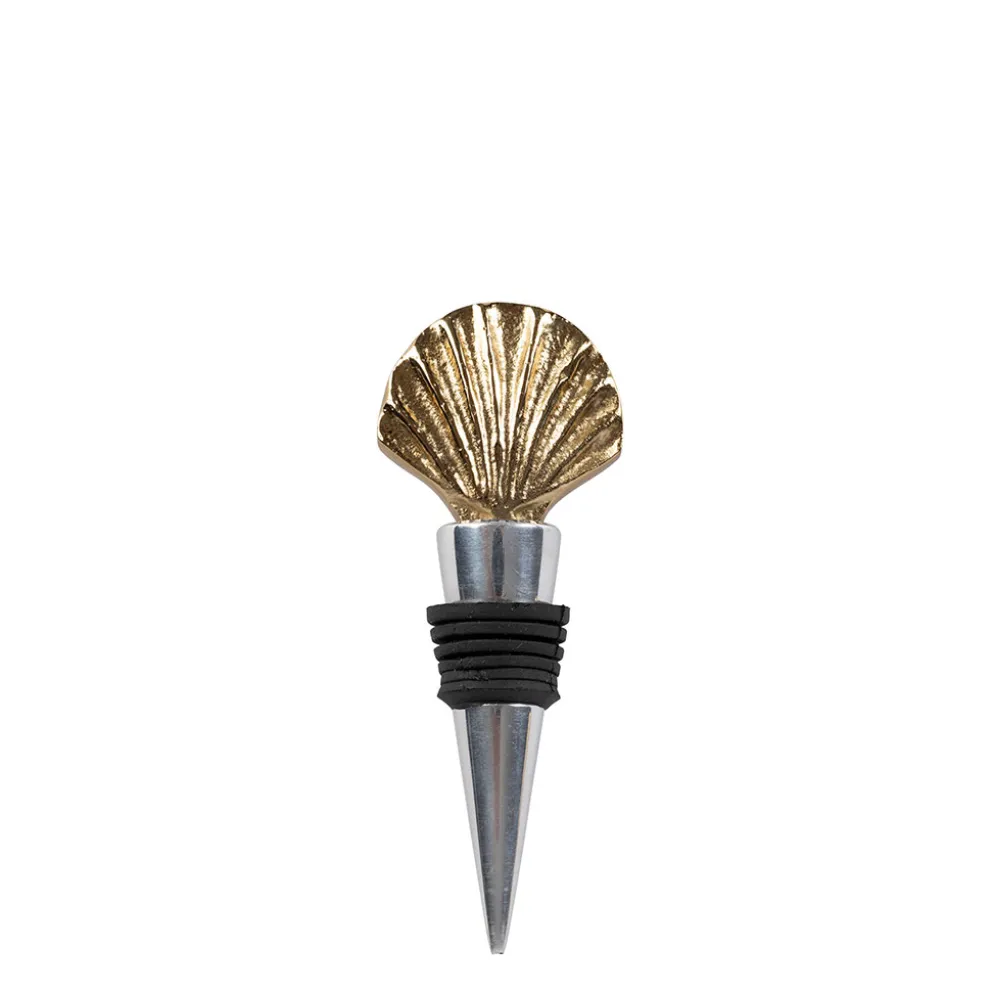 Bouchon bouteille Saint-Jacques en aluminium doré - Sunny