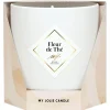Bougie Bijou Bracelet Or bille beige Fleur de thé 45h