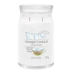 Bougie jarre parfumée Coton frais 100h