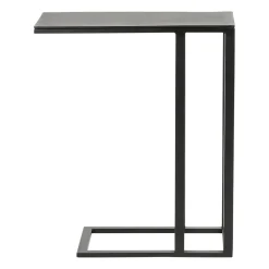 Bout de canape en aluminium et fer noir - Felia