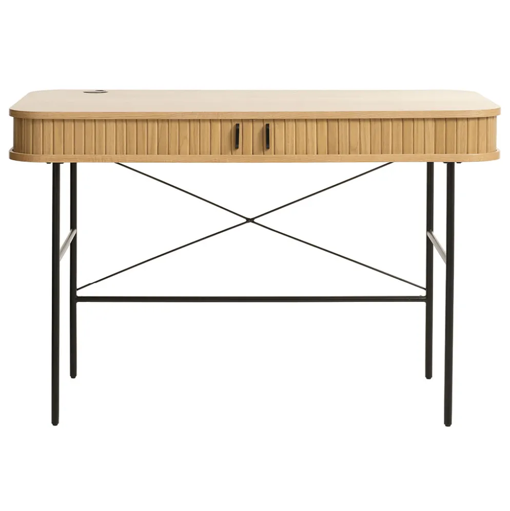 Bureau placage chêne naturel - Nola