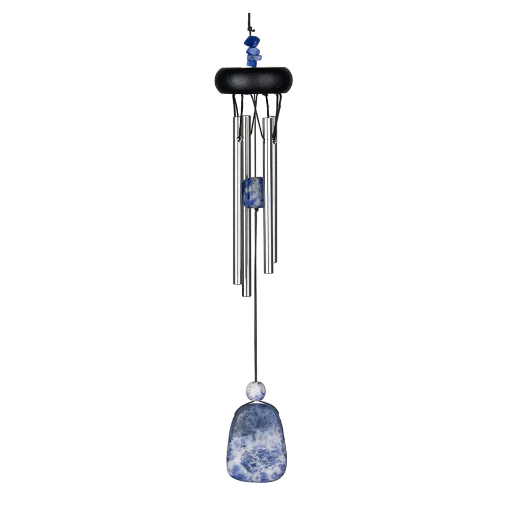 Carillon à vent lapis-lazuli h29cm