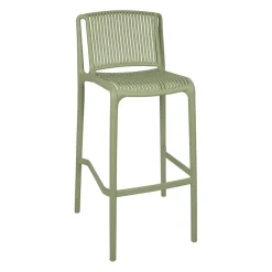 Chaise de bar d'extérieur kaki h100cm - Lumi