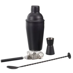 Coffret cocktail 4 pièces noir