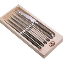Coffret de 6 couteaux en acier inoxydable - Laguiole