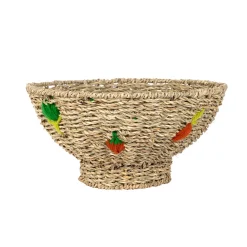 Corbeille en jonc de mer naturel d28cm - P'tit Légume