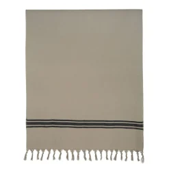Drap plage en coton kaki 90x180cm - Tuitti