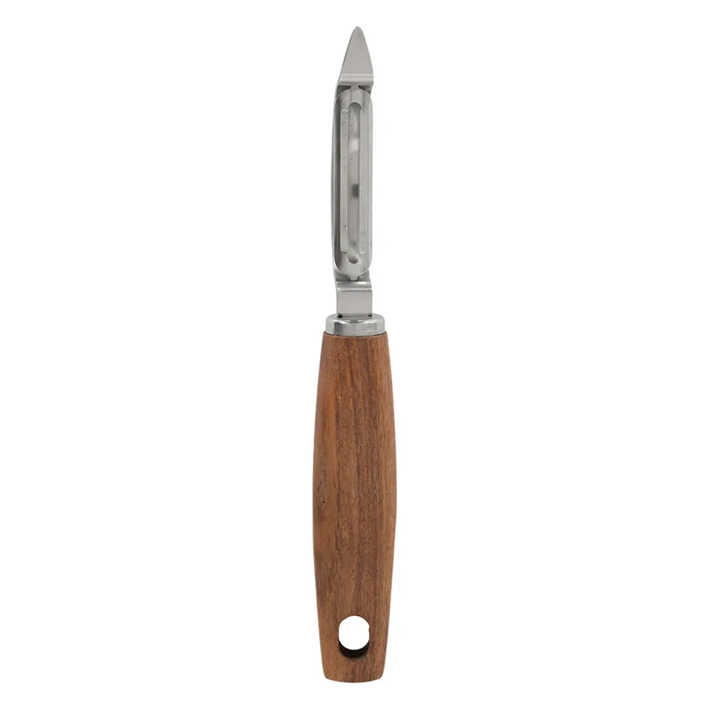 Epluche-légumes en inox et bois naturel - Ablis