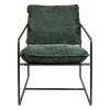 Fauteuil en tissu et fer émeraude - Elément