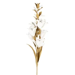 Fleur artificielle kaki et blanc h108cm - Fleur