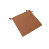 Galette de chaise extérieure en coton terracotta 40x40cm - Colors