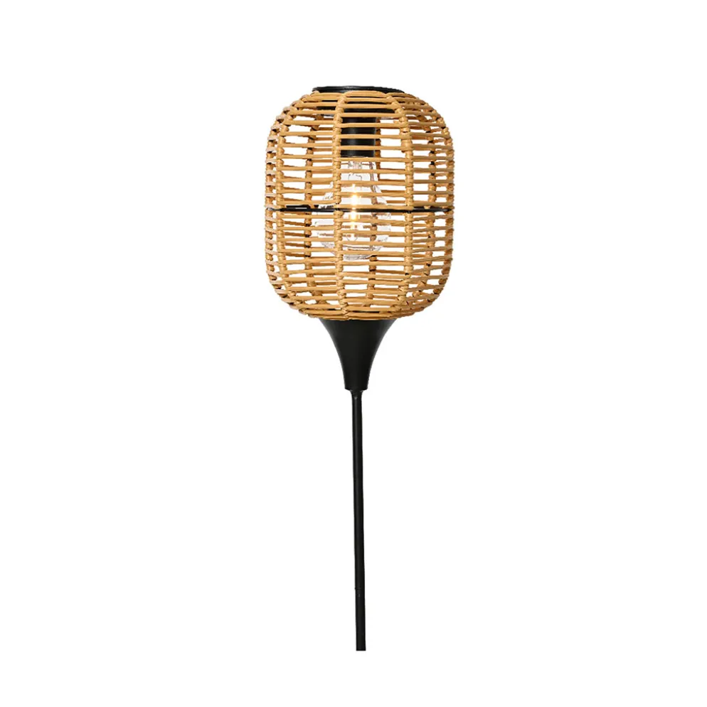 Lampe solaire en résine naturel h78cm