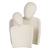 Lot de 2 décoration abstraite en grès écru - Greeka