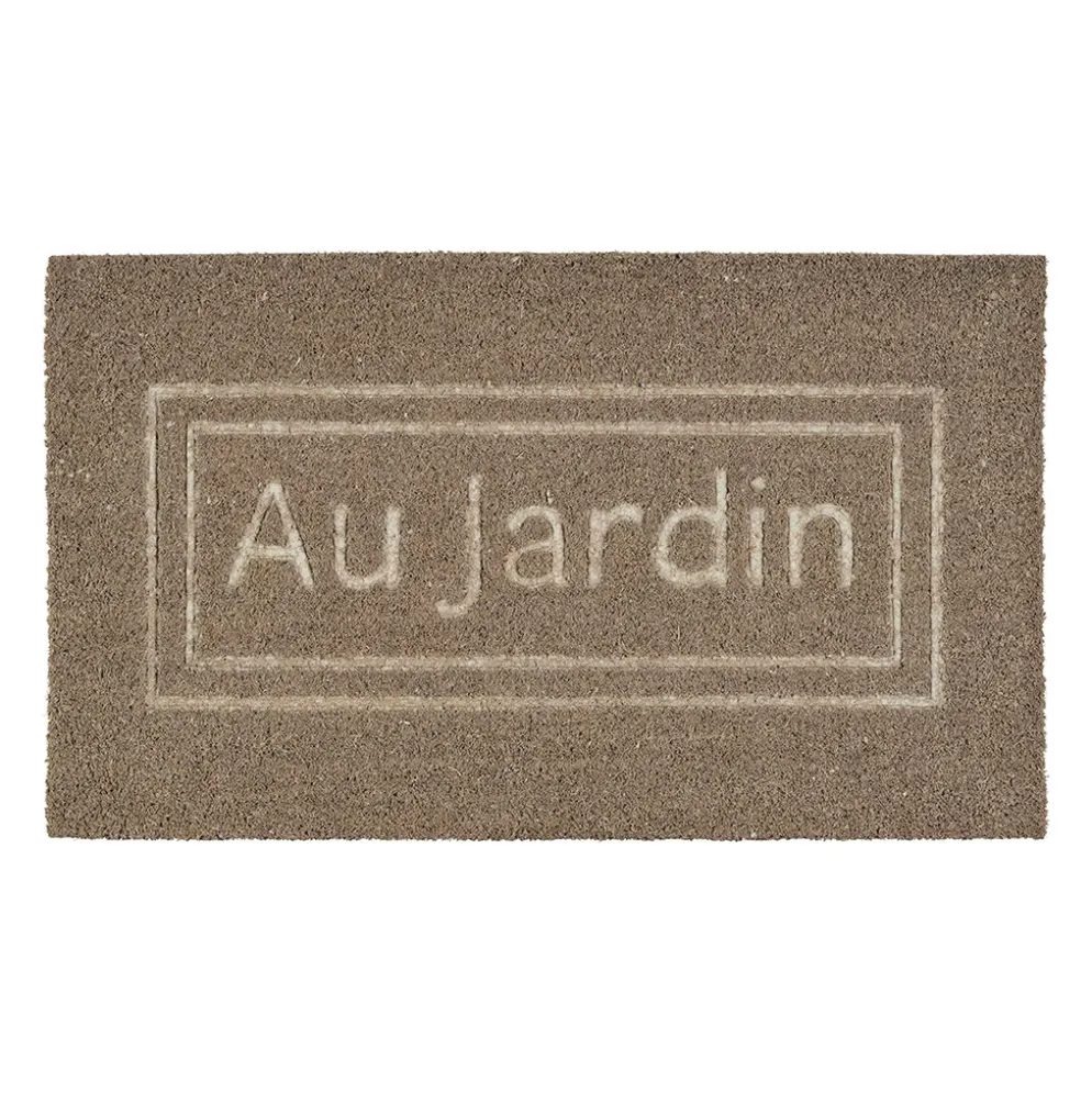 Paillasson "au jardin" en coco naturel 73x43cm - Au Jardin