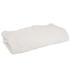 Plaid en coton couleur lin 240x260cm - Tempo II