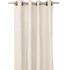 Rideaux en lin et coton naturel avec oeillets 130x280cm - Figari