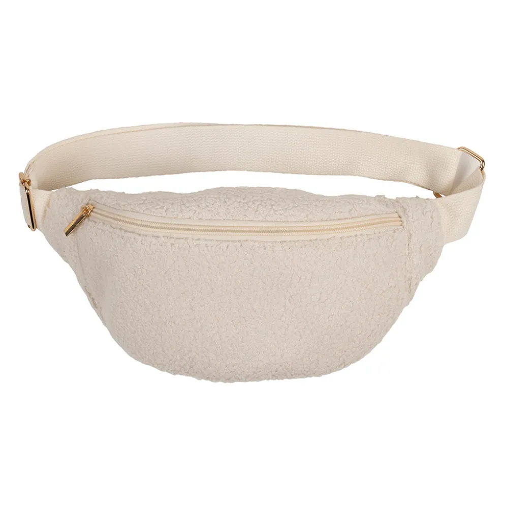 Sac banane bouclette écru - Bananez