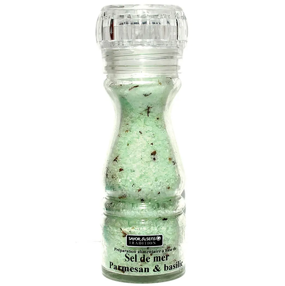 Sel de mer saveurs parmesan et basilic