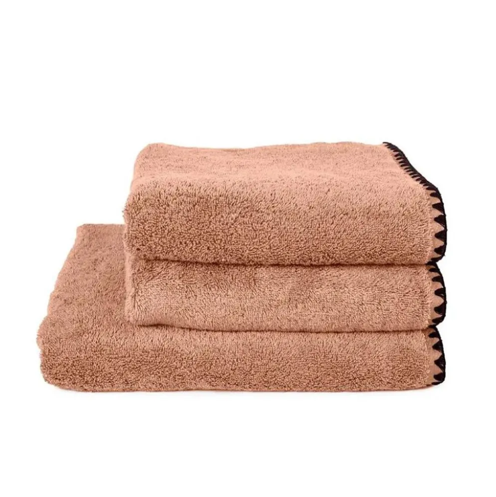 Serviette de bain en coton cimarron 70x130cm - Issey