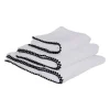 Serviette de bain en coton blanc 70x130cm - Issey