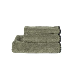 Serviette de toilette en coton kaki 30x50cm - Issey