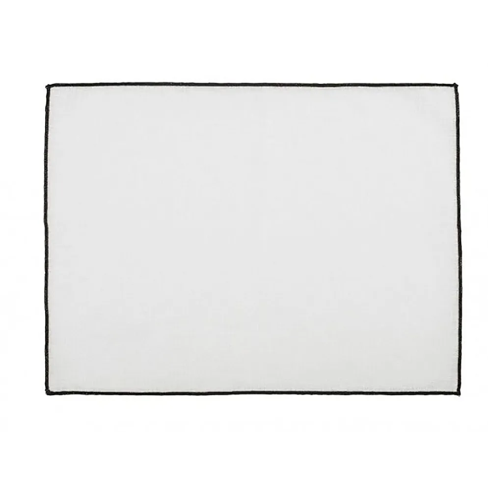 Set de table en lin blanc 35x48cm - Borgo