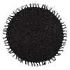 Set table rond tressine noir d44cm