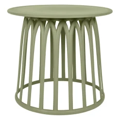 Table basse de jardin ronde kaki d50cm - Lumi