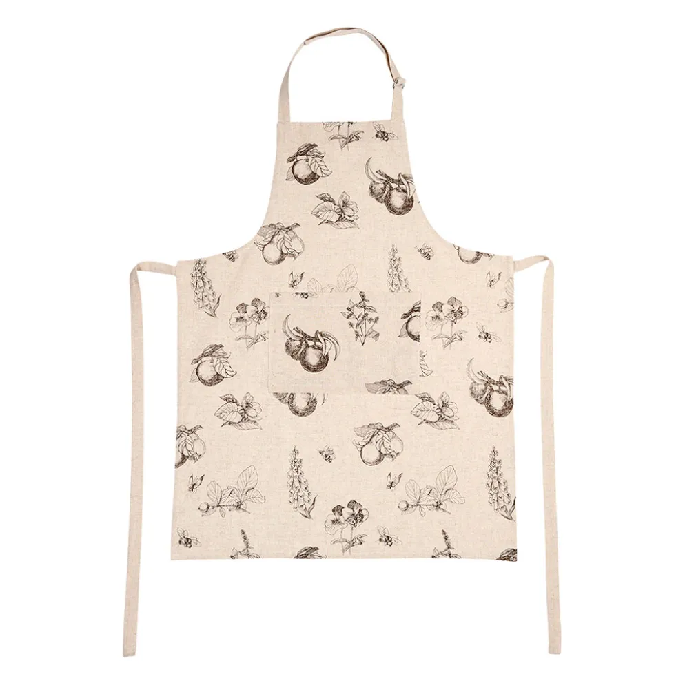 Tablier en coton et lin 68x88cm - Marie-Lise