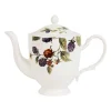 Théière en faïence blanche 1l - Meredith