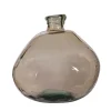 Vase en verre recyclé sablé sable d33xh33.5cm - Simplicity