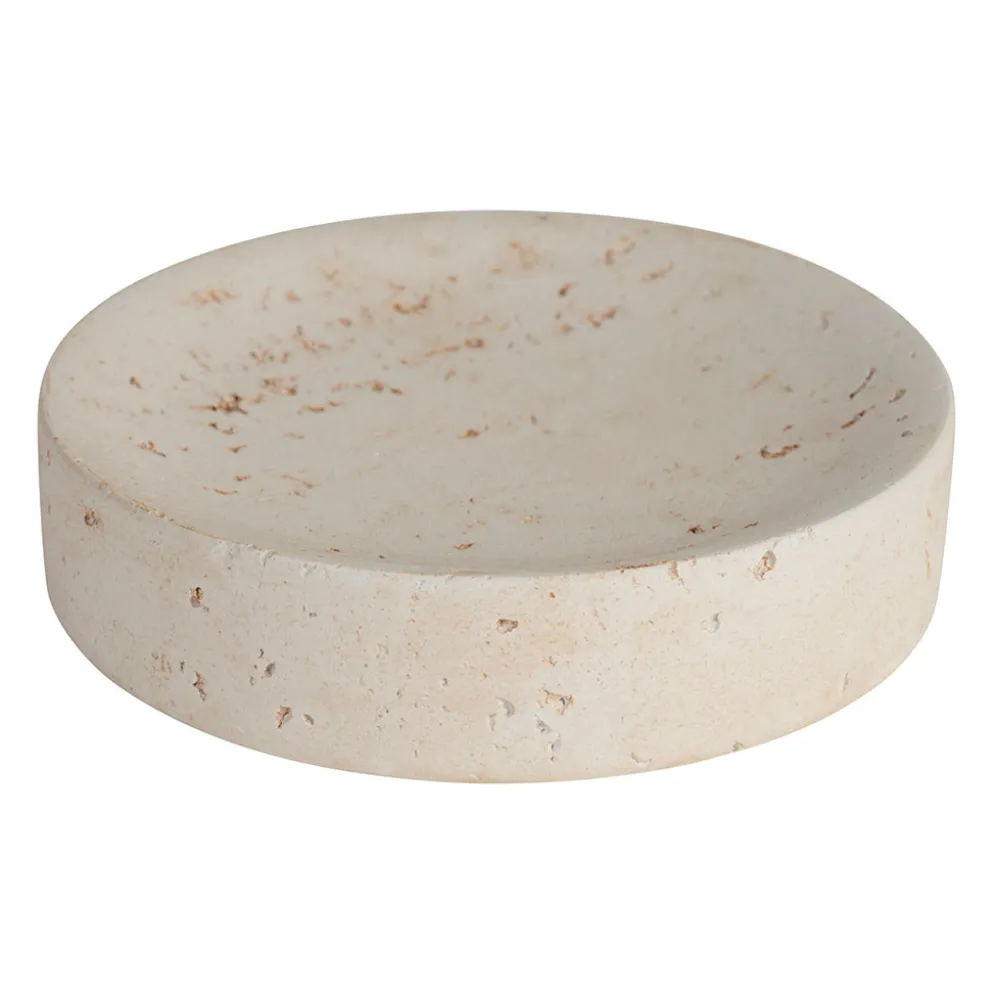 Vide poche en ciment écru moucheté d11cm - Organic